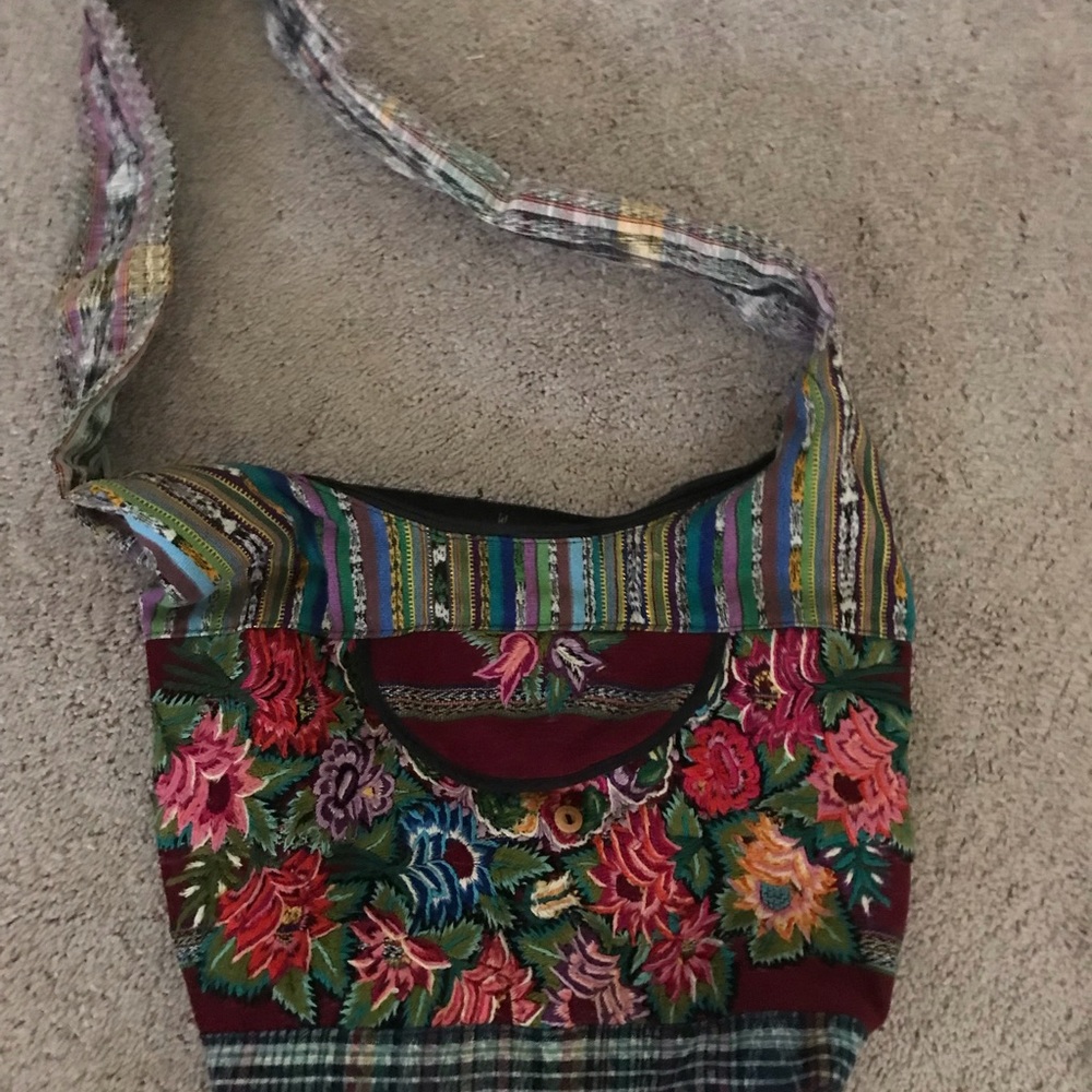 Handmade crossbody Guatemalan bag